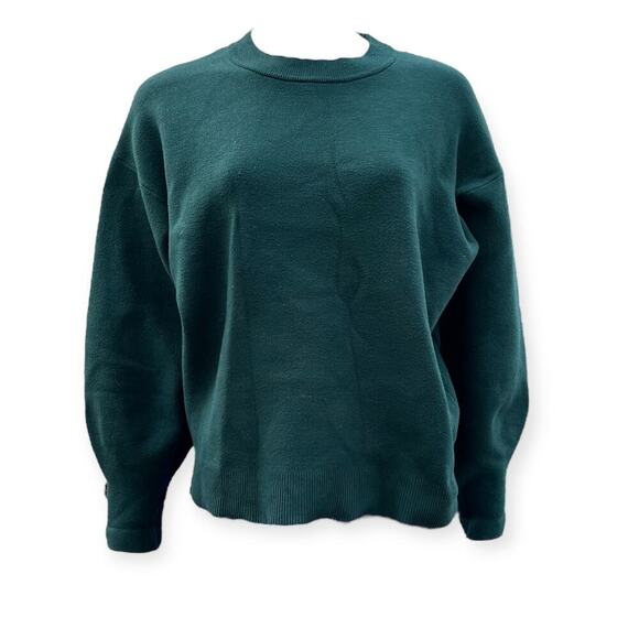 All:Row Womens Green Long Sleeve Sweatshirt Size Medium - Picture 1 of 10